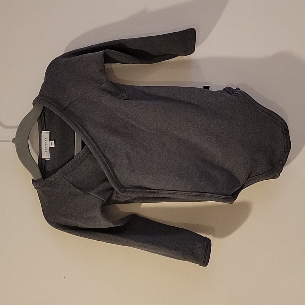 Benebene 18 months long sleeve grey kimono onesie